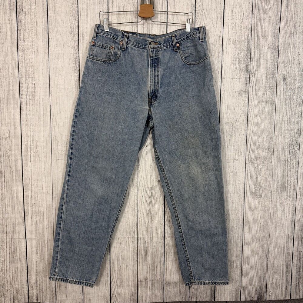 VTG Levi's 560 Men's W36 x L30 Blue High-Rise Loose Fit Tapered Leg Denim Jeans
